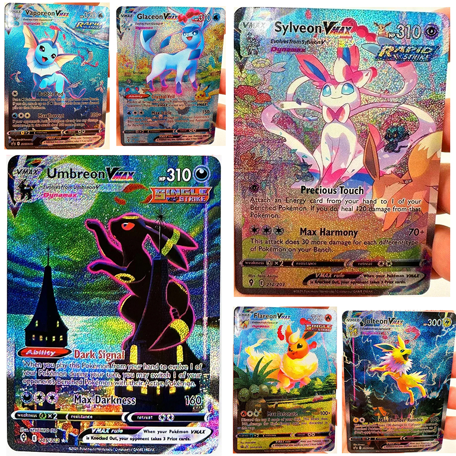 Pokemon Binder Card - Umbreon Eevee Sylveon Leafeon Glaceon Toys