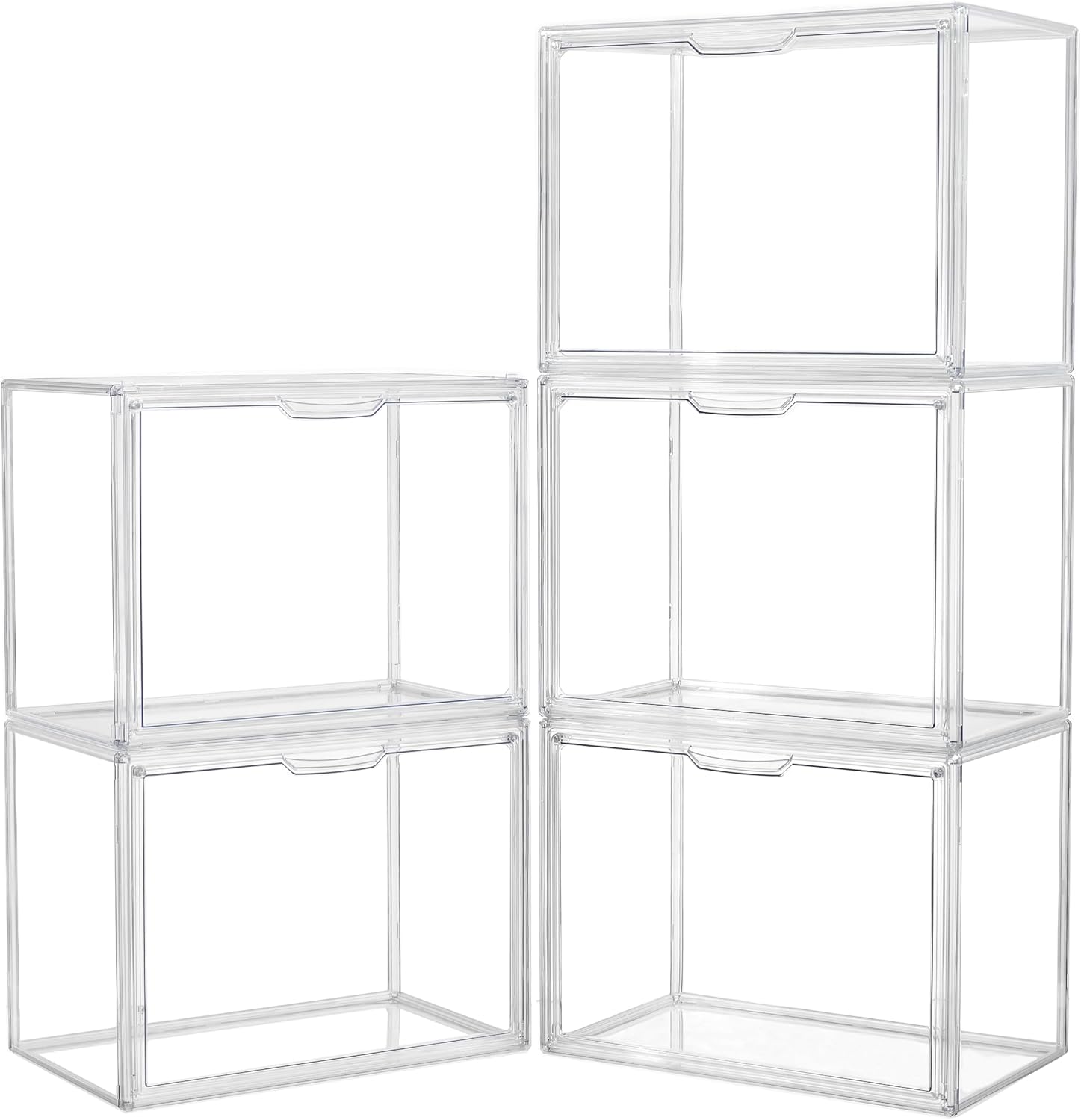 Display Case Acrylic - Clear Stackable Acrylic Display Case with