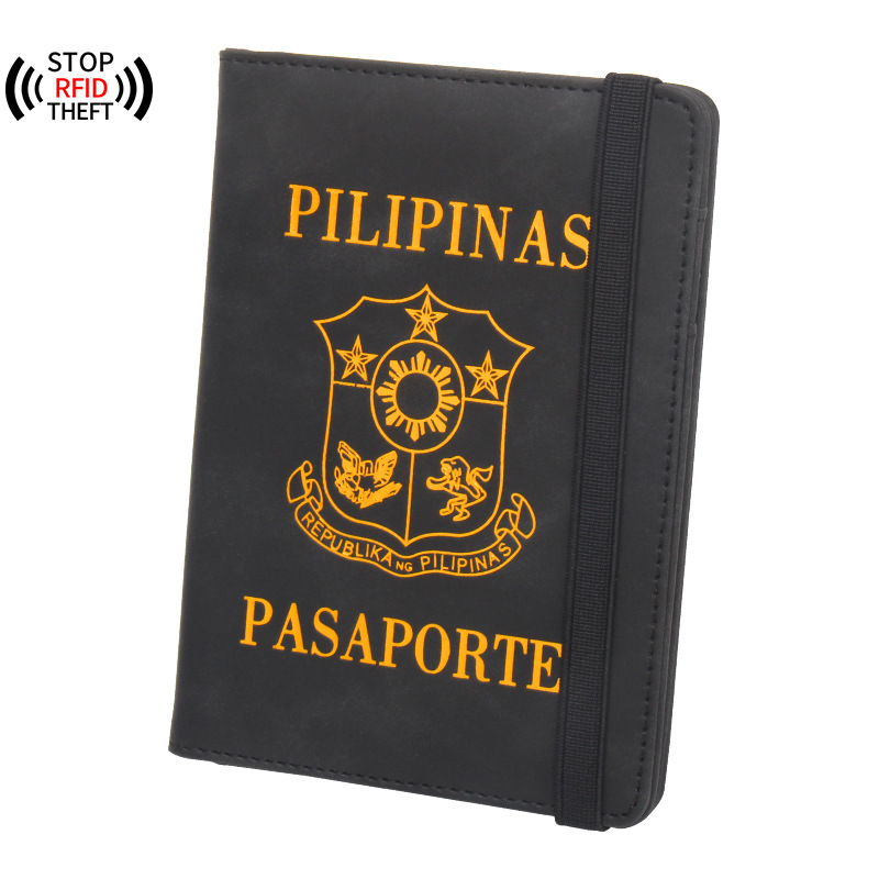 Card Top Loader - Philippines Passport Cover Rfid Travel Wallet