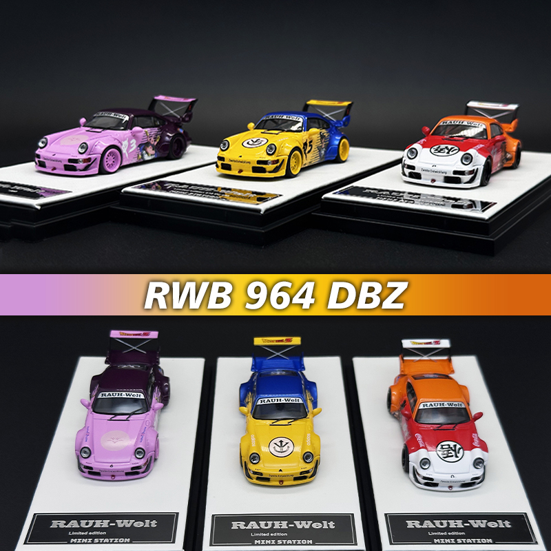 Die Cast Car 1 64 - MiniStation 1:64 RWB 964 Ball Sun
