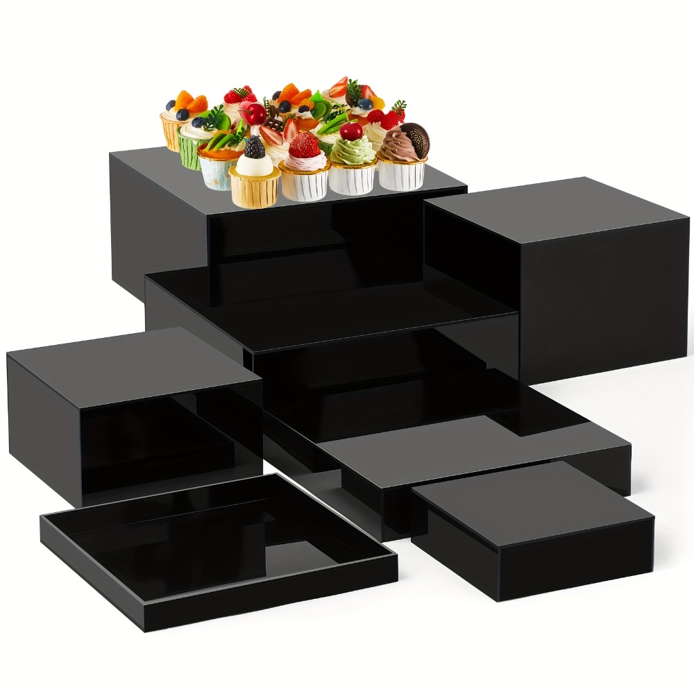 7pcs Buffet Risers Set Acrylic - огляд і ціна Display Risers Set
