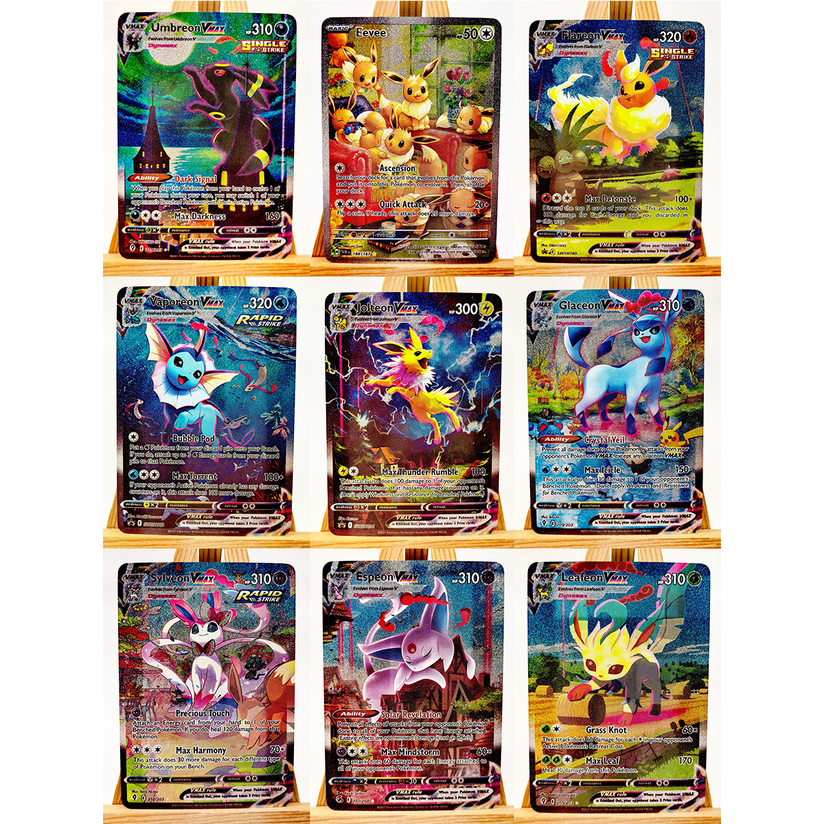 Umbreon Eevee Sylveon Leafeon  - огляд і ціна Pokemon Binder Card