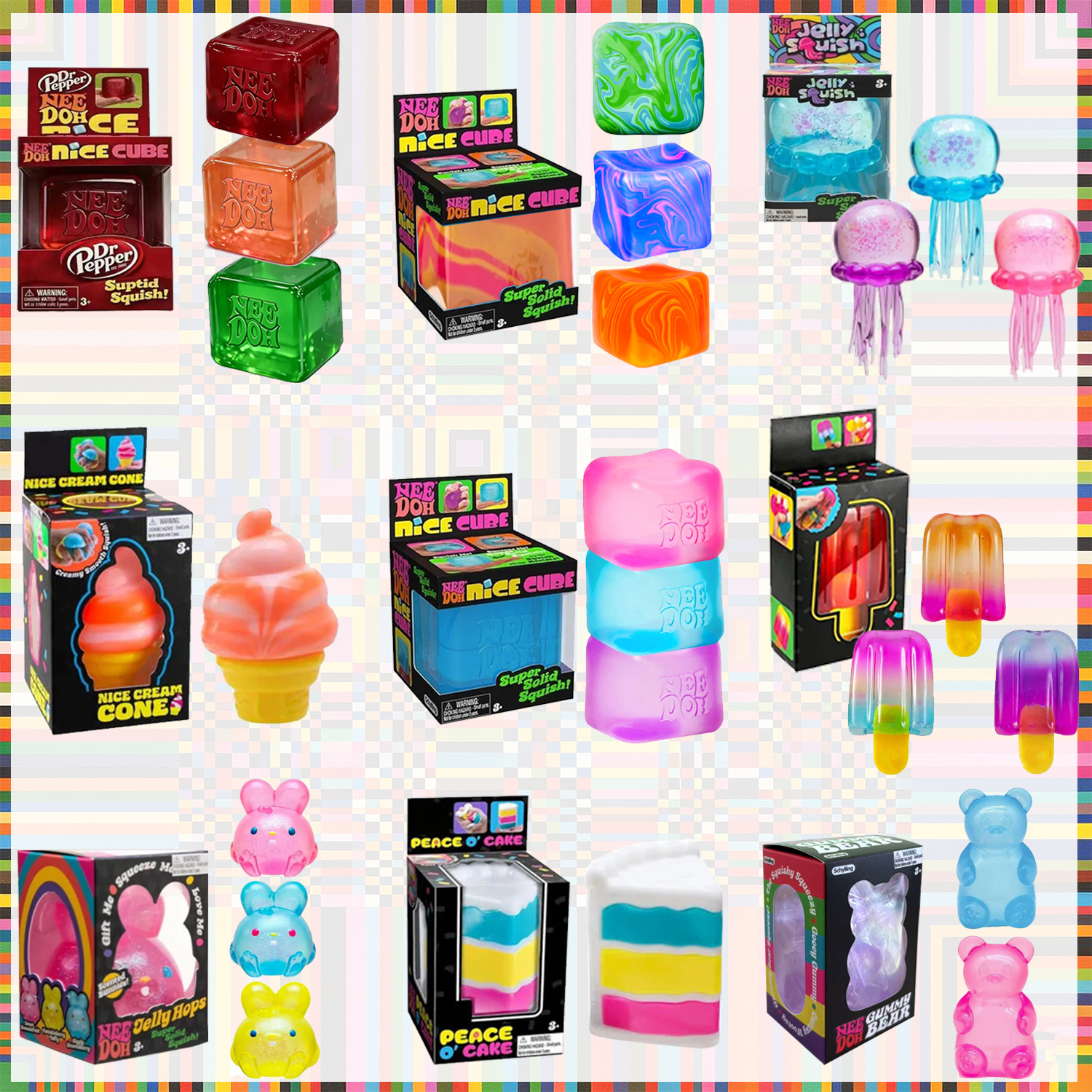 2026 Schylling Nee doh Gumdrop - огляд і ціна Fidget Cube Original