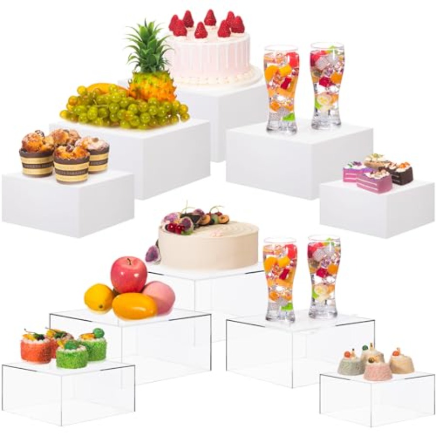 Buffet Risers Set of 10 Acryli - огляд і ціна Display Risers Set