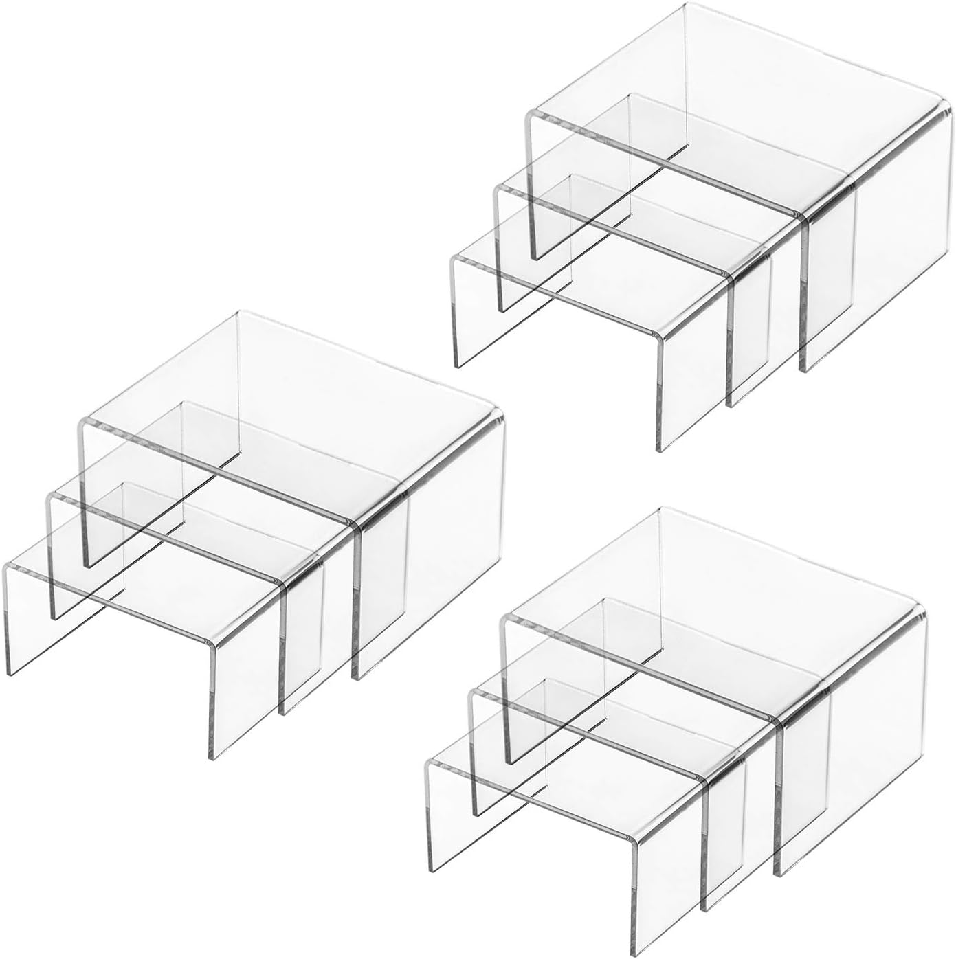 9 Clear Acrylic Display Risers - огляд і ціна Display Risers Set