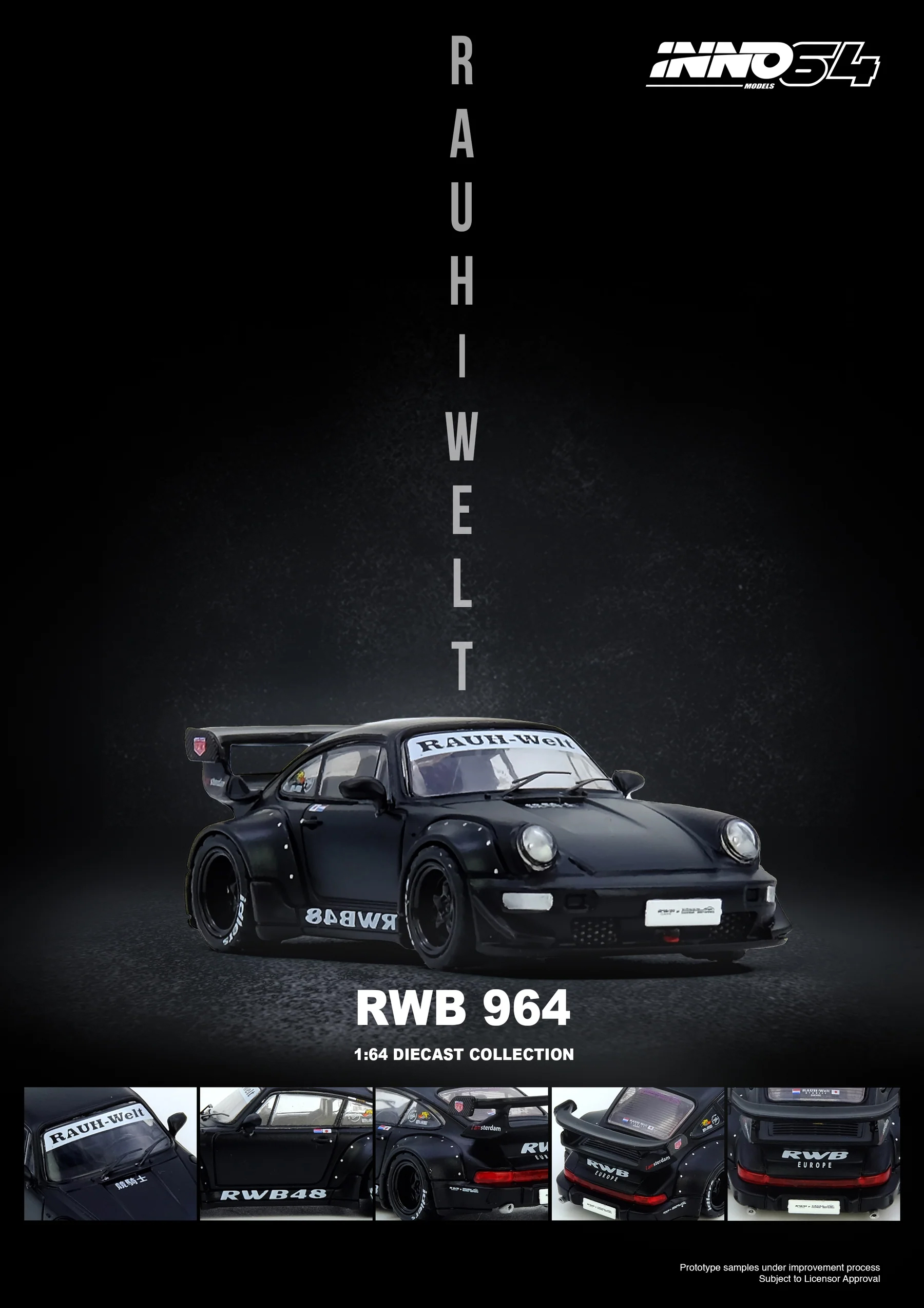 INNO64 1:64 Porsche 911 RWB 96 - огляд і ціна Die Cast Car 1 64