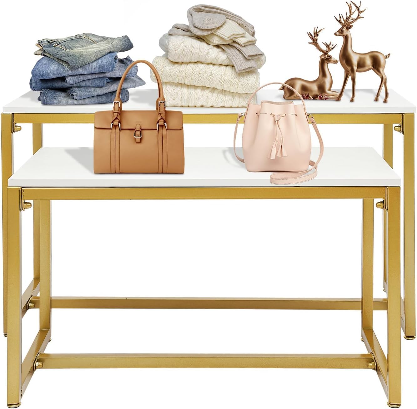 2-Piece Set Gold Modern Nestin - огляд і ціна Display Risers Set