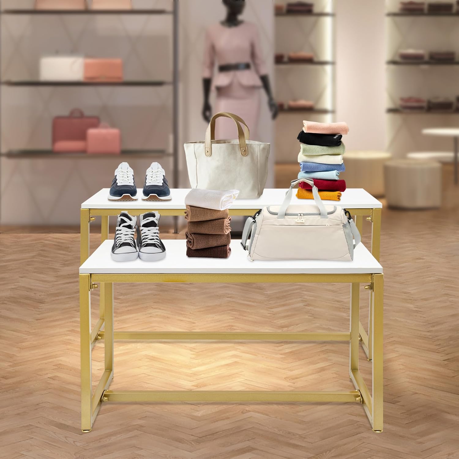 2-Piece Set Gold Modern Nestin - огляд і ціна Display Risers Set