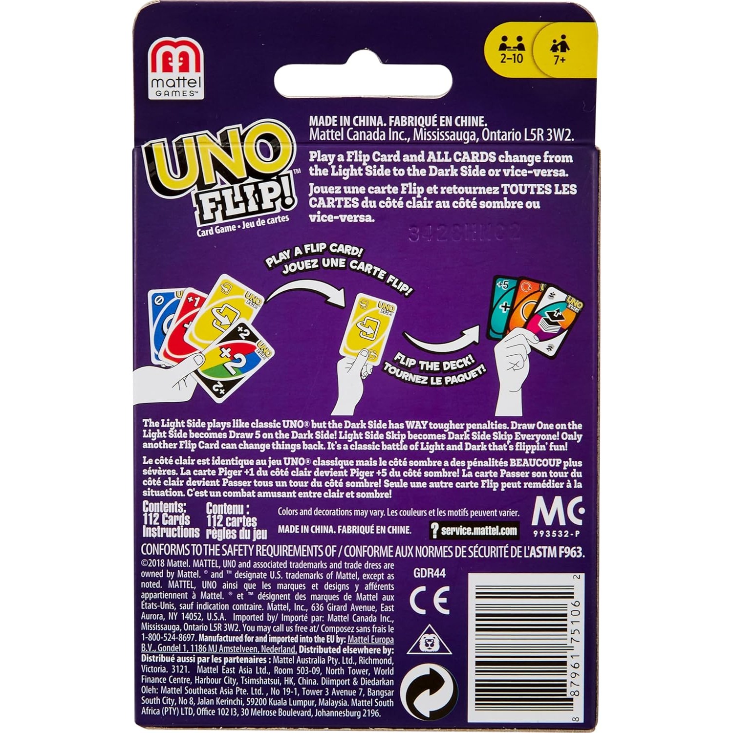 100% Original Mattel UNO Flip  - огляд і ціна Graded Card Display