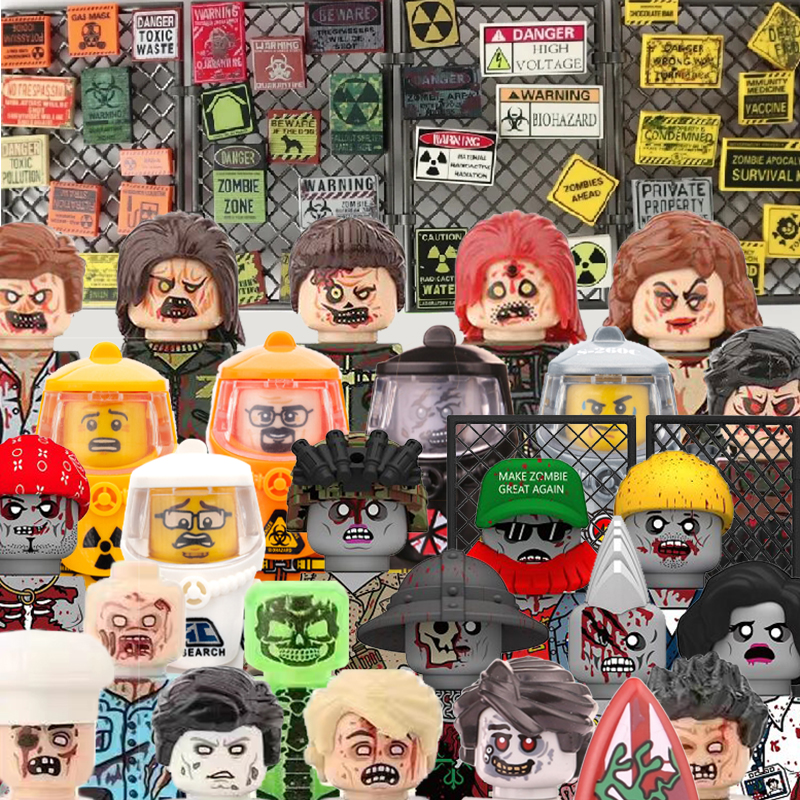 MOC City Zombies Figures Build - огляд і ціна Lego Minifigure Holder