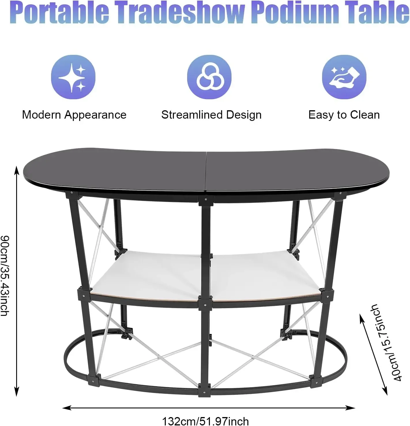 Foldable Pop Up Reception Coun - огляд і ціна Pop Display Shelf
