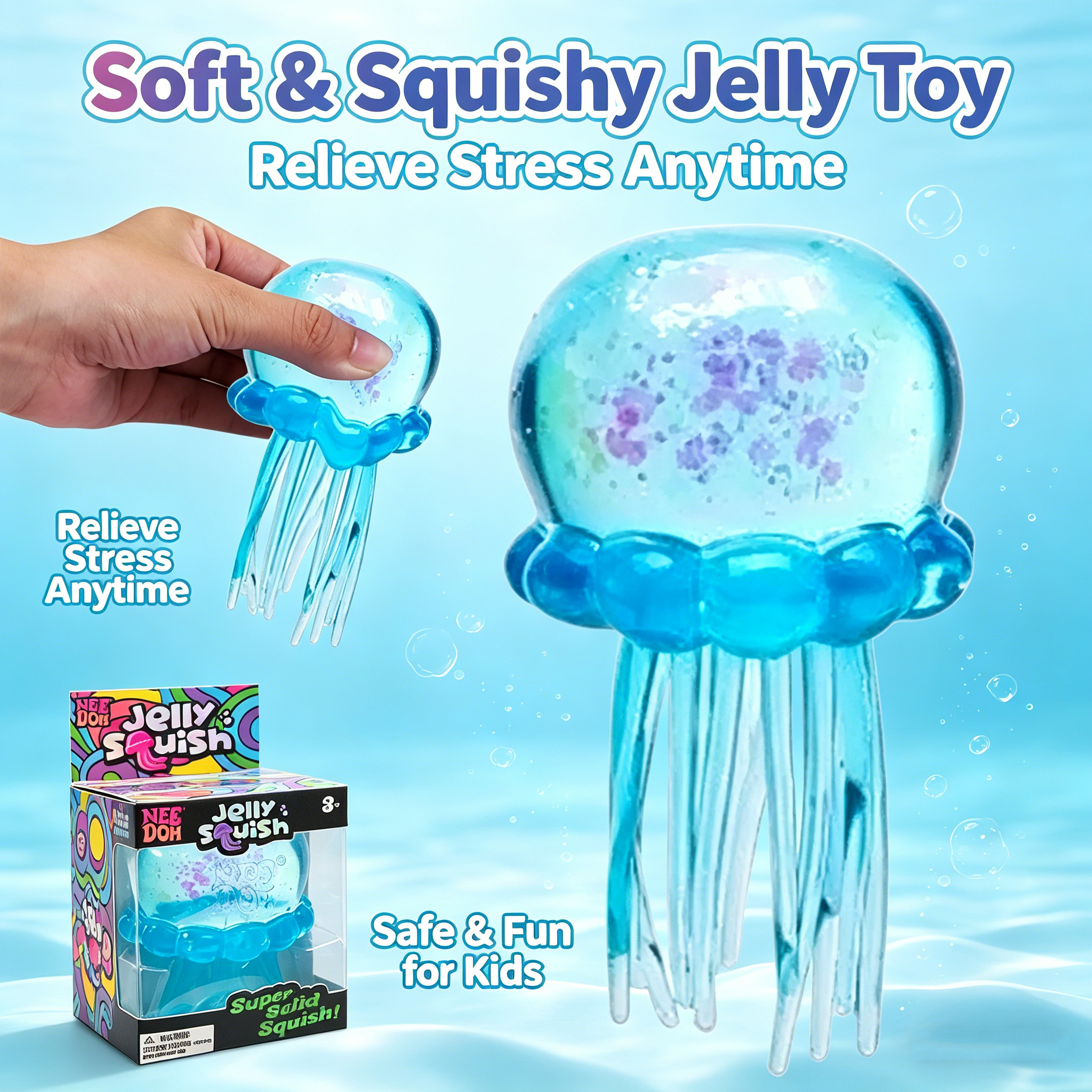 @! Jellyfish & Cube Blind Box  - огляд і ціна Fidget Cube Original