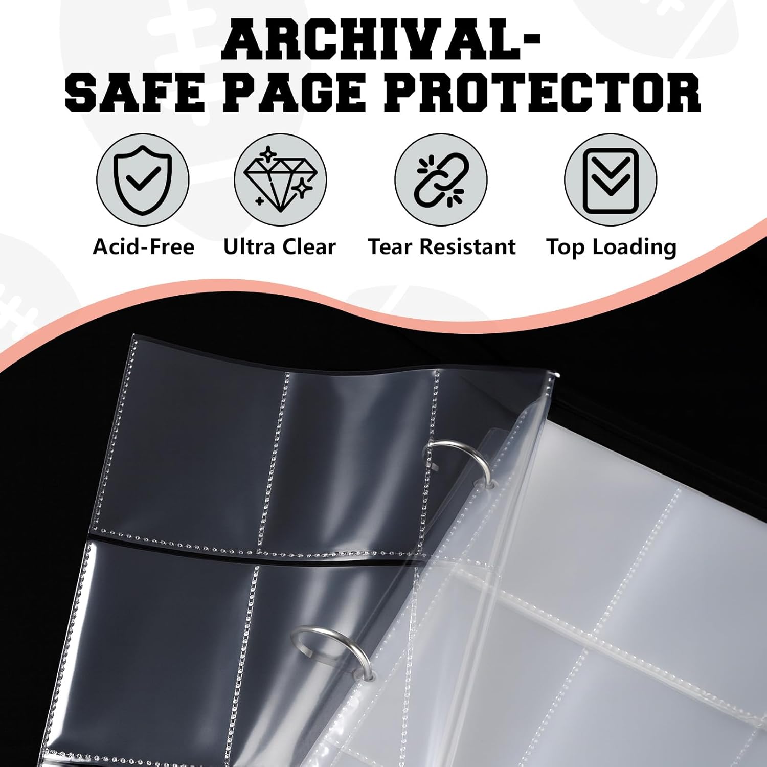 Football Card Binder 9-Pocket  - огляд і ціна Trading Card Binder