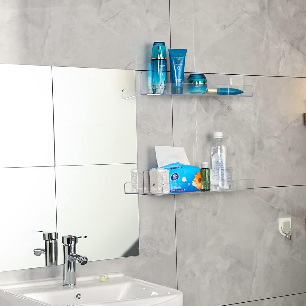 4 Pack Clear Acrylic Floating  - огляд і ціна Pop Display Shelf