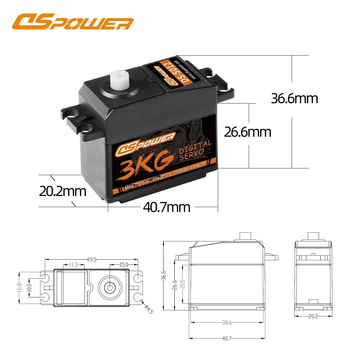 DSpower 3KG Plastic Gear Water - огляд і ціна Model Airplane Plastic