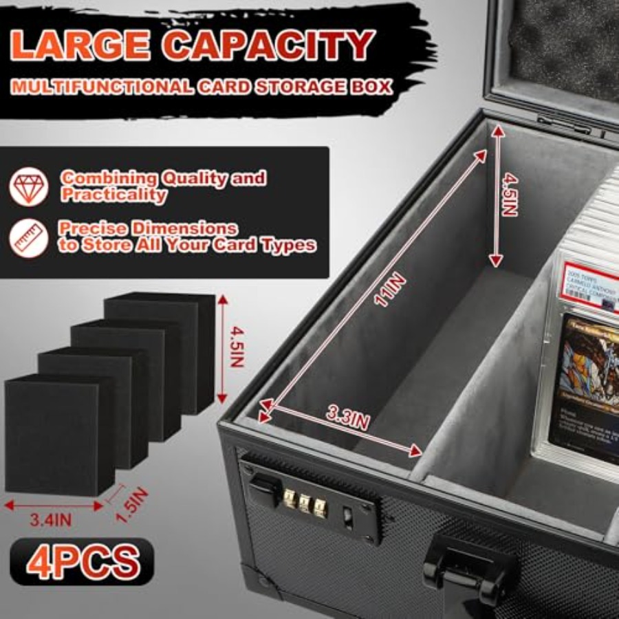Graded Card Storage Box Holds  - огляд і ціна Card Top Loader