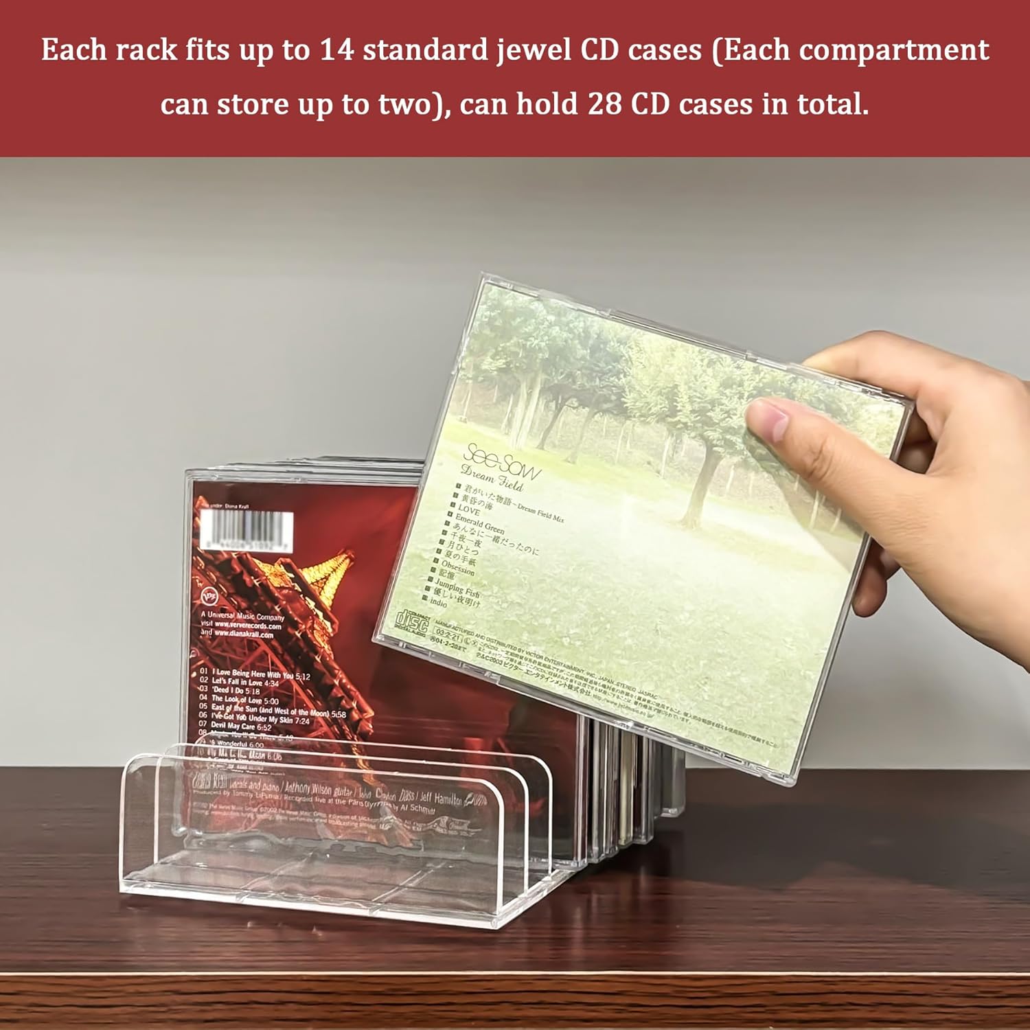 2-Piece Clear Acrylic CD Holde - огляд і ціна Display Case Acrylic