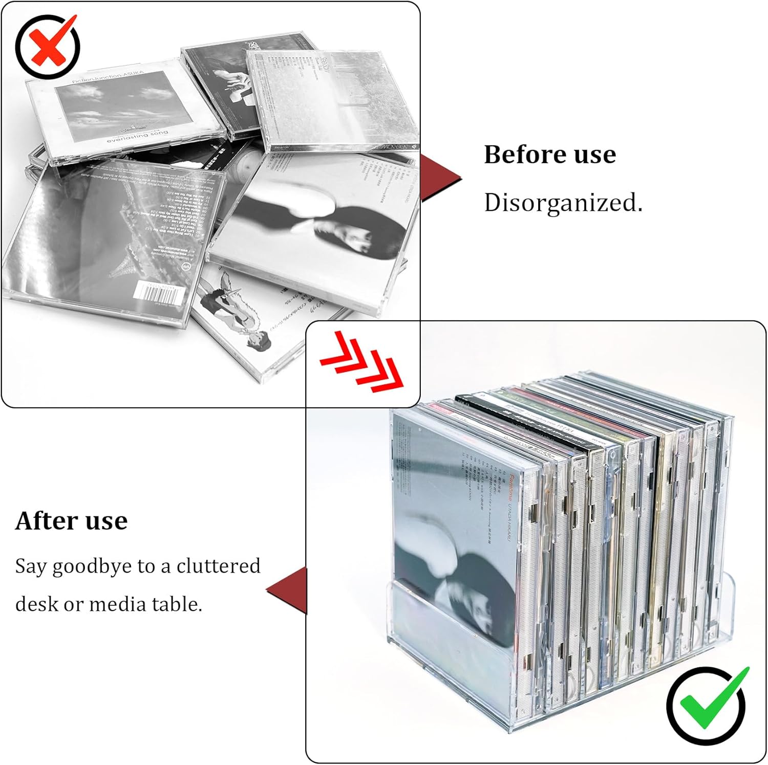 2-Piece Clear Acrylic CD Holde - огляд і ціна Display Case Acrylic