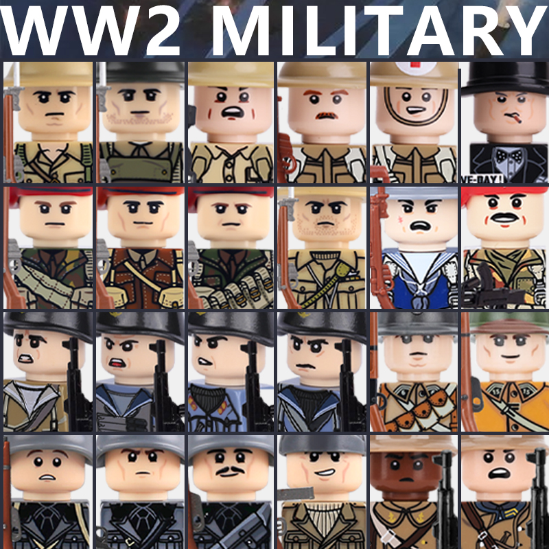 WW2 Military Soldier Figures B - огляд і ціна Lego Minifigure Holder