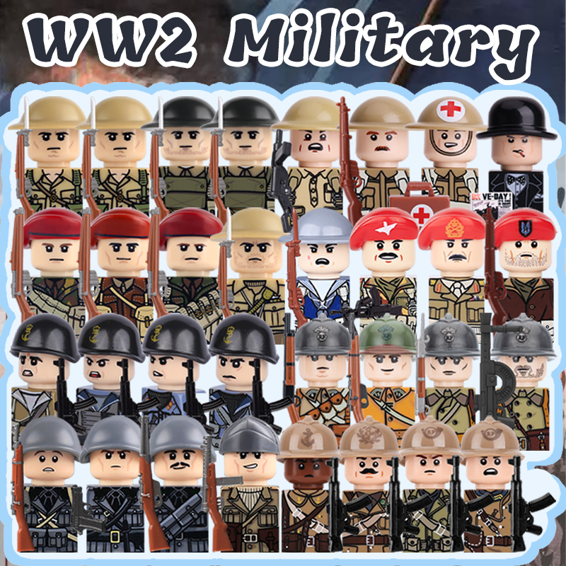 WW2 Military Soldier Figures B - огляд і ціна Lego Minifigure Holder